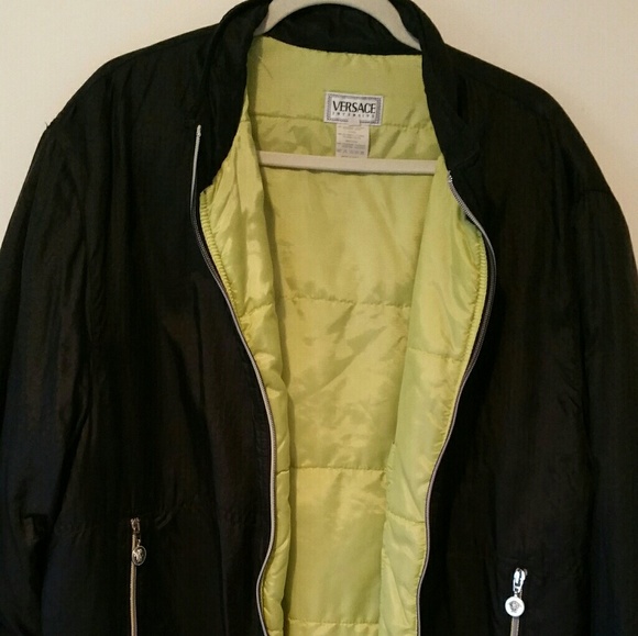 versace jacket black